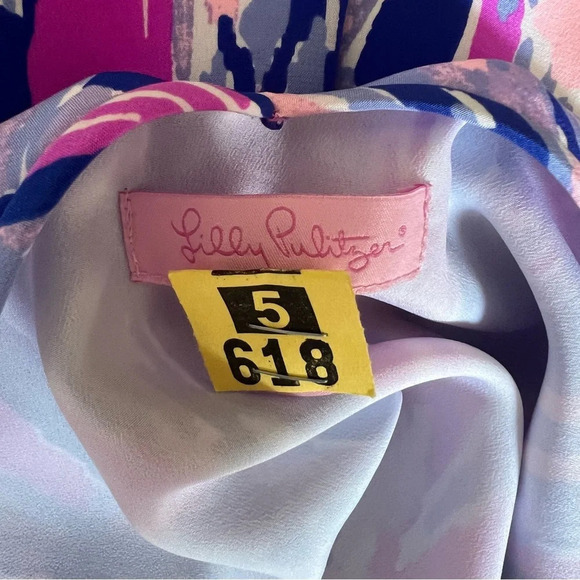 Lilly Pulitzer Printed Lela Silk Sleeveless Mini Dress - Picture 6 of 6